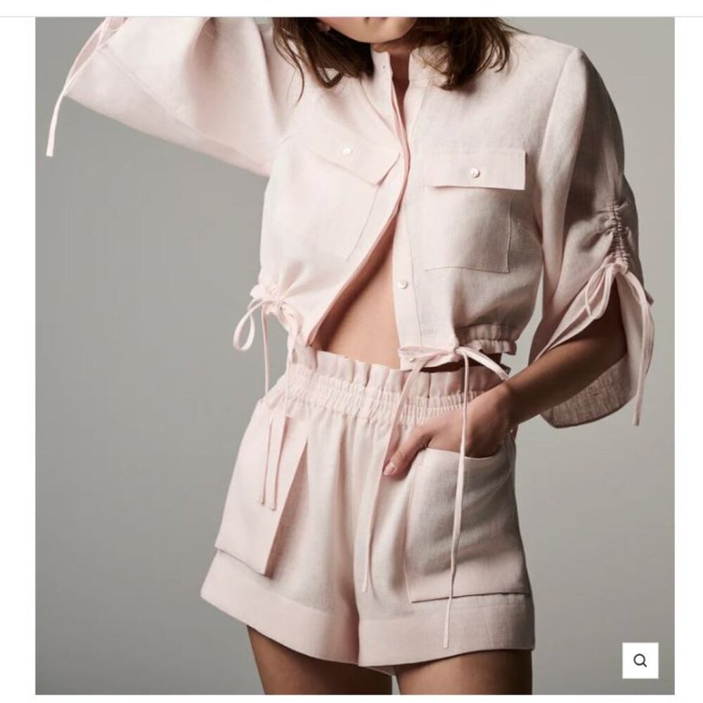 Hevron Eva Top in Rose Quartz